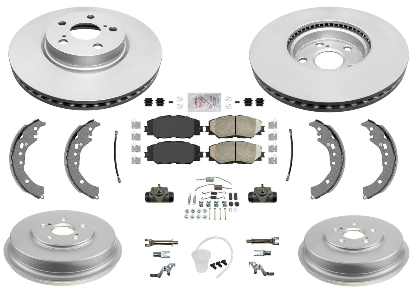 Disc Brake Rotors Brake Drums Shoes Cylinders Hardware for Scion xD 2008-2014
