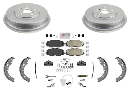 Rear Brake Drums Shoes Cylinders Hardware for Scion xD 2008 2010 2011 2012 2014
