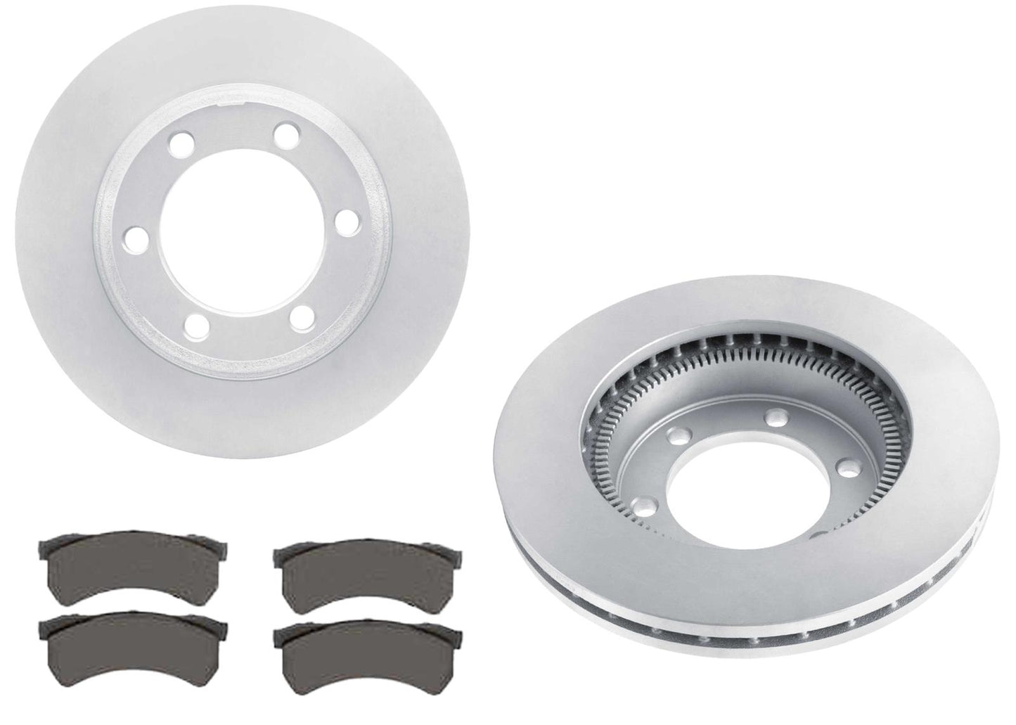 Front Disc Brake Rotors & Pads for Freightliner MT45 55 6 Bolt 4 Piston 16-24