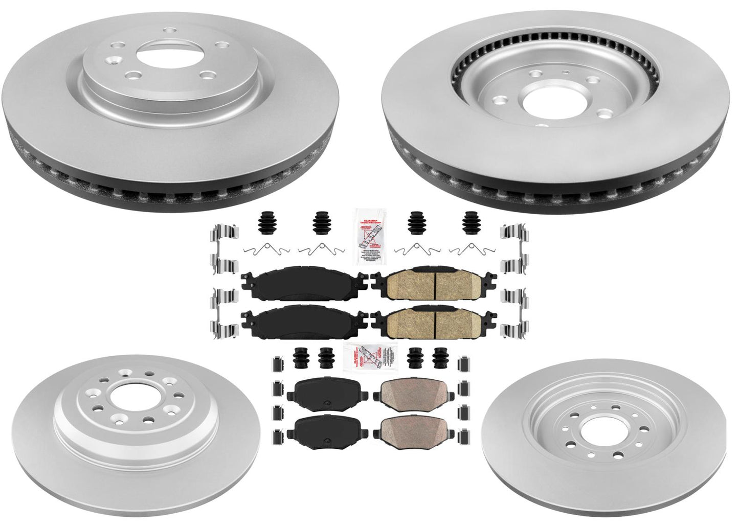 Coated Disc Brake Rotors & Pads for Ford Explorer 2011-2019 With 325MM Rotors