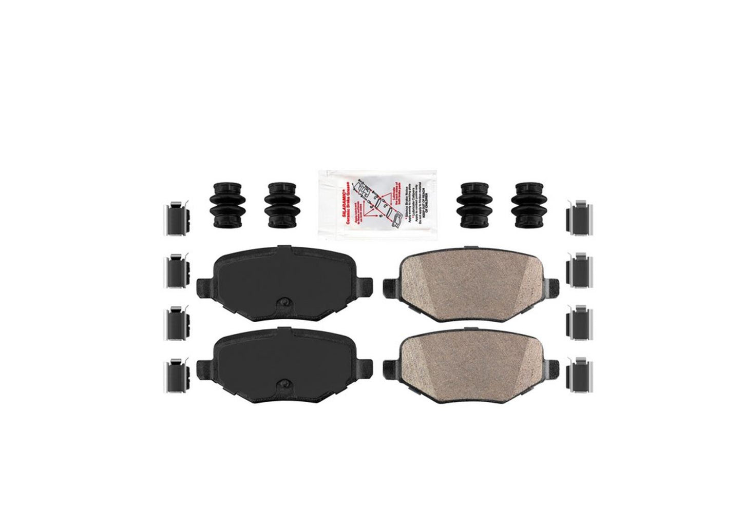 AME Front & Rear Disc Brake Pads for Ford Explorer with 2011-2019 325MM Rotors