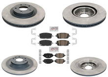 F&R Coated Brake Disc Rotors Brake Pad Set for Mazda CX-50 CX50 2023 2024 2025