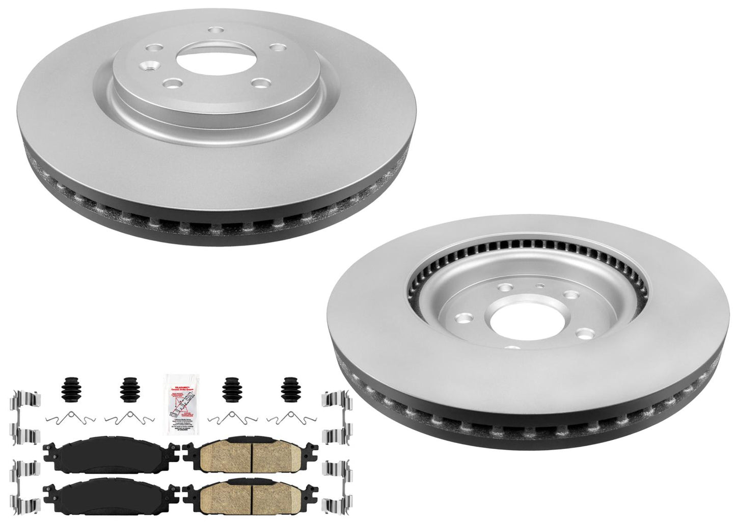 Front Coated Disc Brake Rotor & Pads for Ford Explorer 11-19 With 325MM Rotors