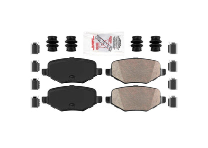Rear Coated Disc Brake Rotors & Pads for Ford Explorer 2011-2019 w/325MM Rotors