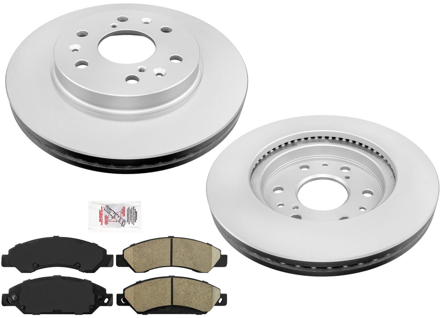 Rotores de disco de freno delantero y pastillas de cerámica para GMC Yukon 2007-2008, kit de 3 piezas