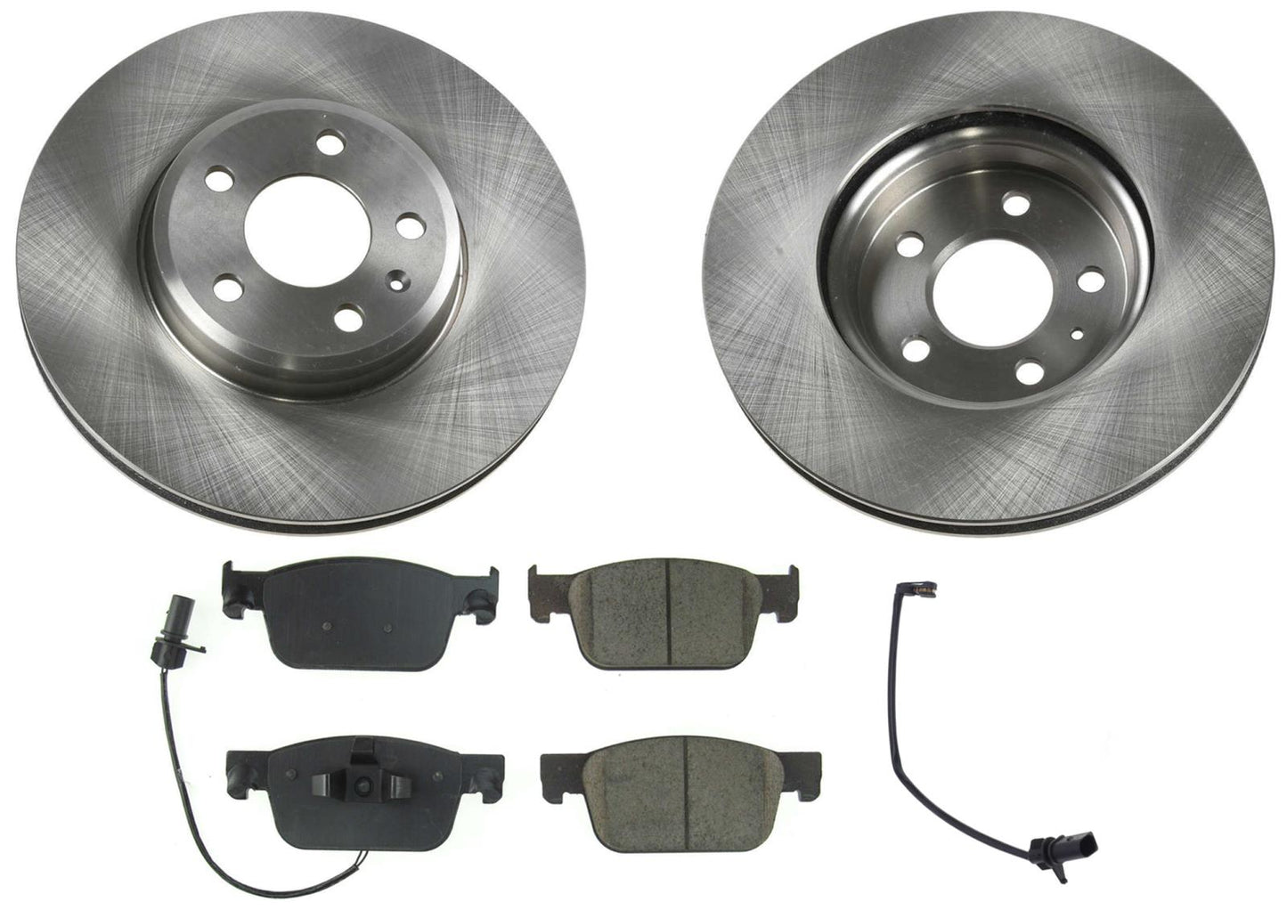 Front Disc Brake Rotors & EPS Brake Pads For Audi A4 Base FWD 17-20 314MM Size