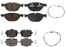 Front & Rear EPS R90 Certified Brake Pads & Wear Sensors For BMW 550i 2011-2016