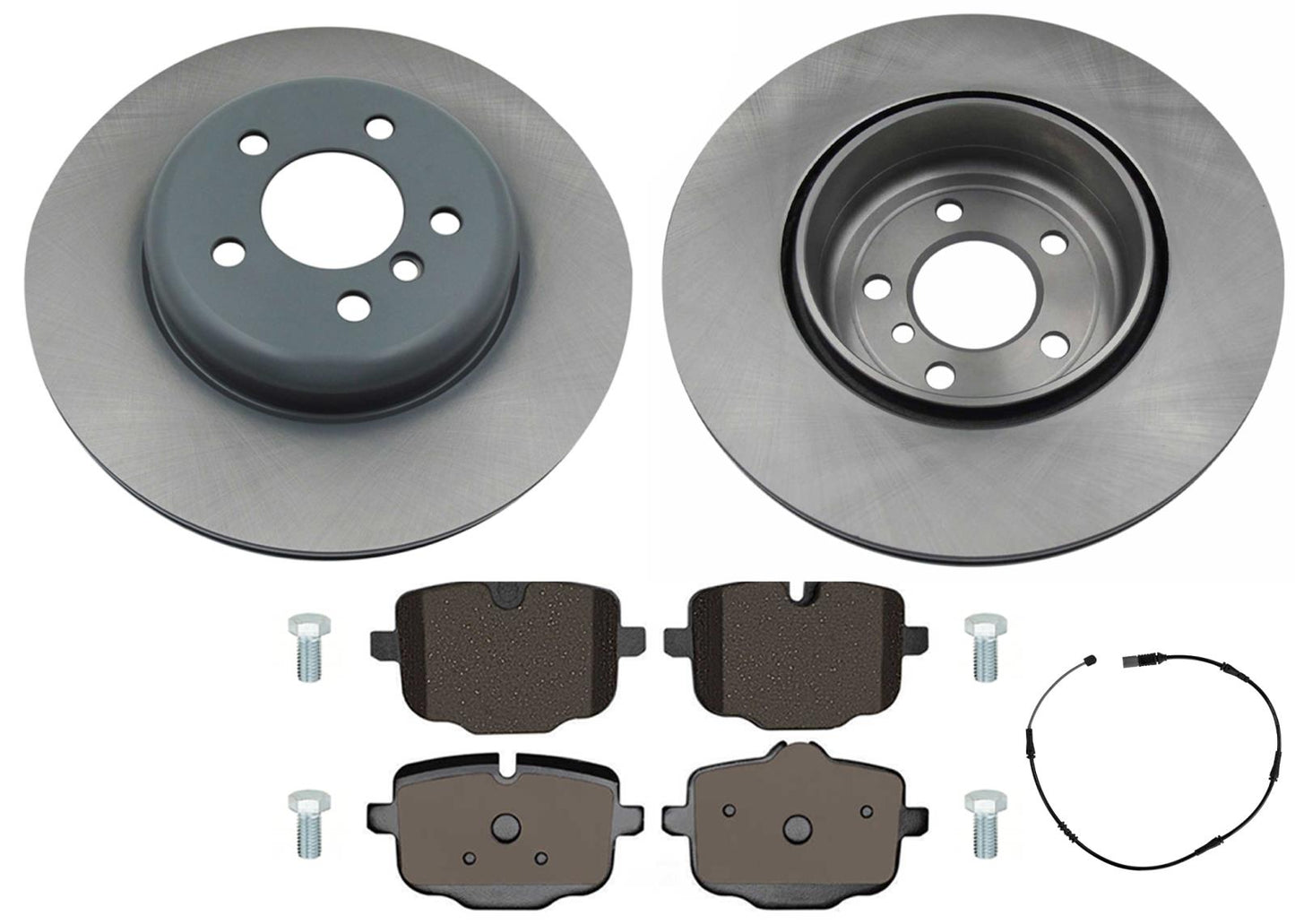 Rear 345MM Carbon Coated Rotors & EPS Brake Pads For BMW 640i 2012 2013 2018