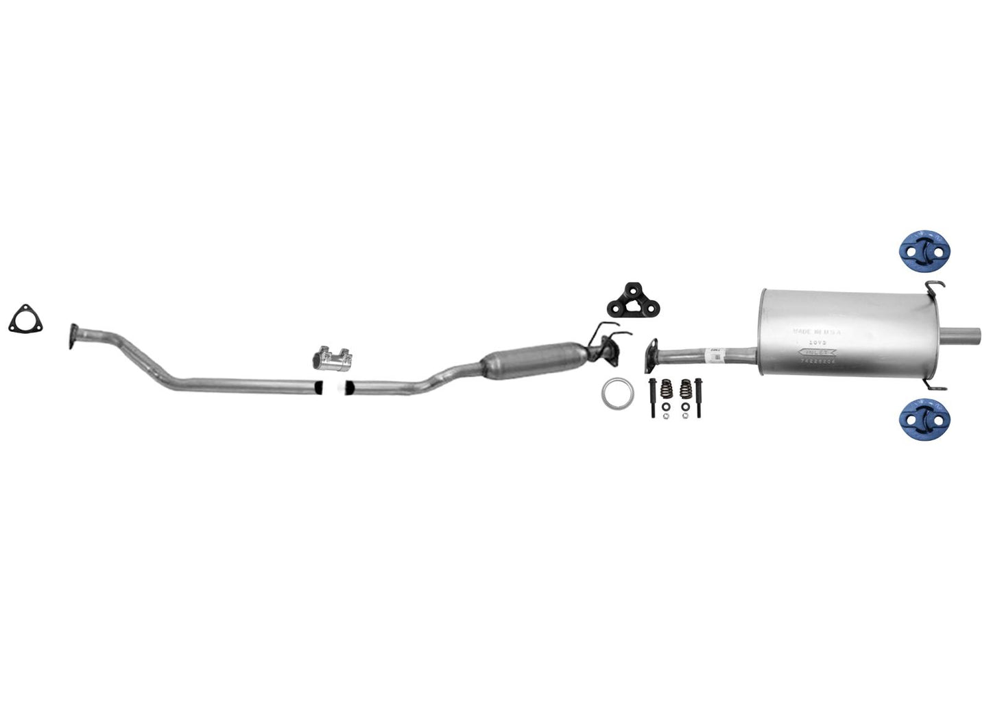 Resonator Pipe Muffler Exhaust Sys for Acura RSX Base Model 2002 2003 2004 2006