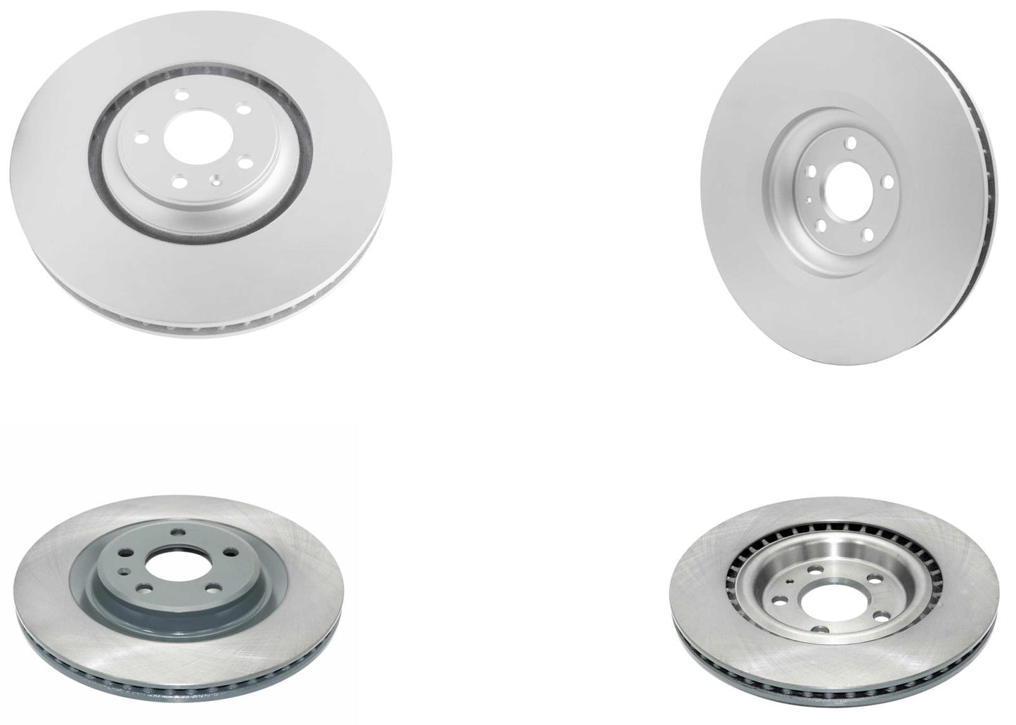 Front & Rear Coated Disc Brake Rotors & Pads for Audi SQ5 2014 2015 2016 2017