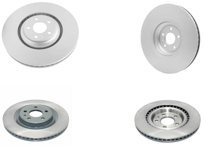 Front & Rear Coated Disc Brake Rotors & Pads for Audi SQ5 2014 2015 2016 2017