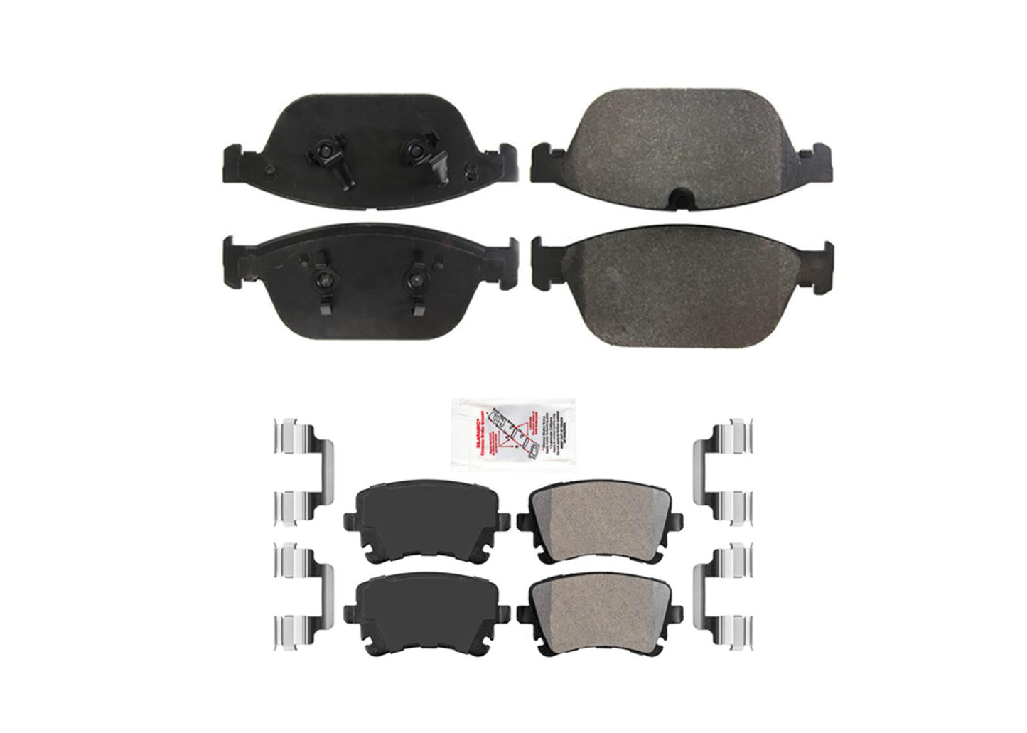 Front & Rear Coated Disc Brake Rotors & Pads for Audi SQ5 2014 2015 2016 2017