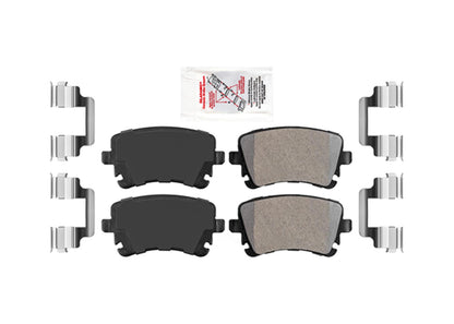 Rear Coated Disc Brake Rotors & Brake Pads for Audi SQ5 2014 2015 2016 2017