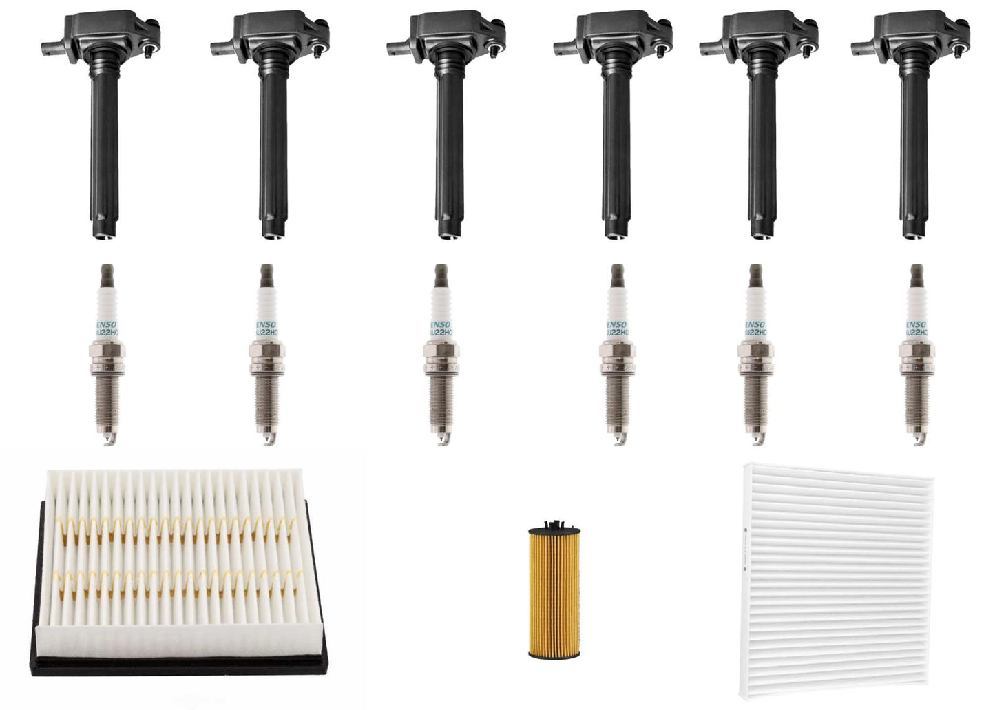 Ignition Coils OE Spark Plug Tune Up Kit For Dodge Avenger 3.6L 2011 2012 2013