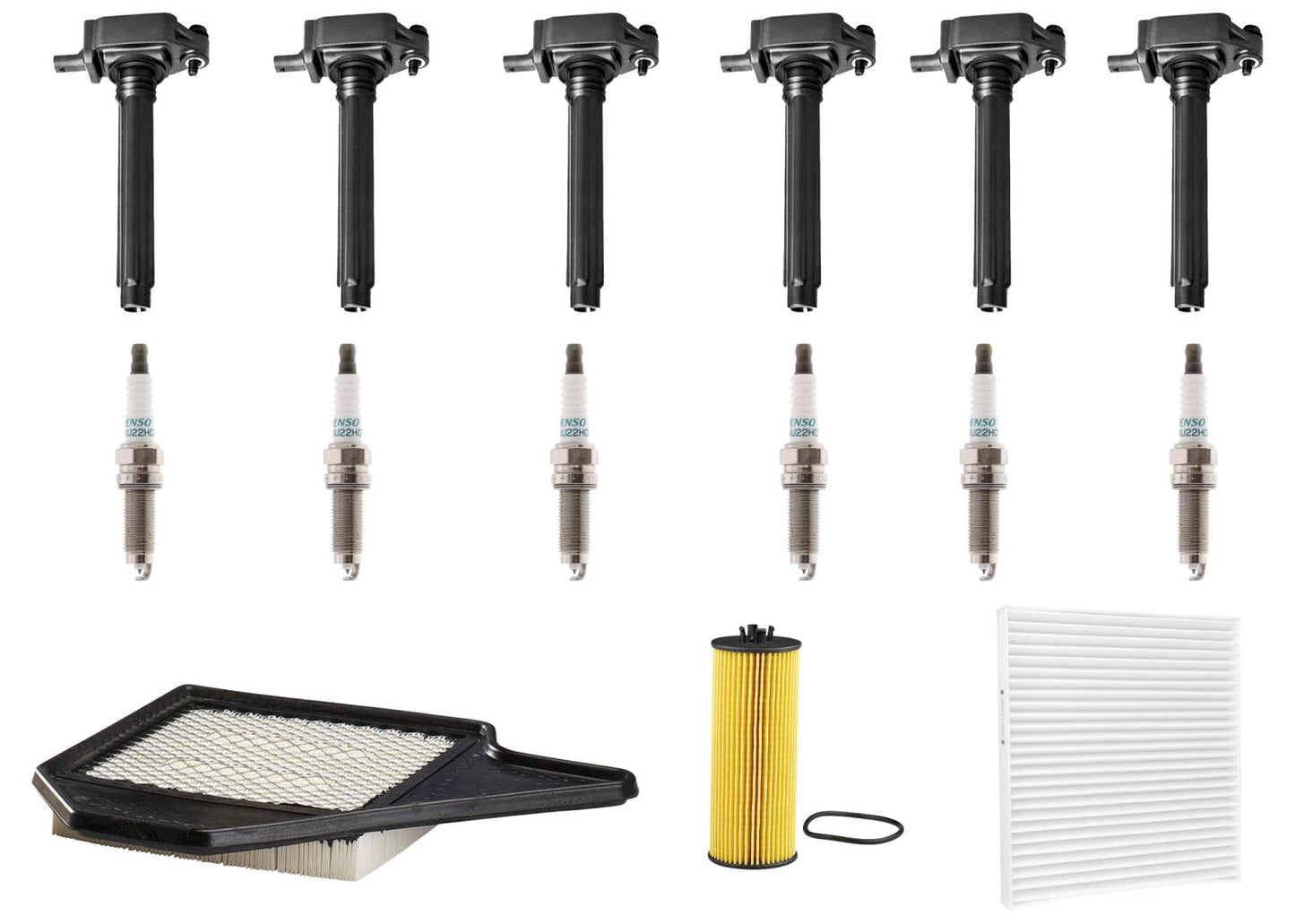 Ignition Coils OE Spark Plug Tune Up Kit For Town & Country 3.6L 2011 2012 2013