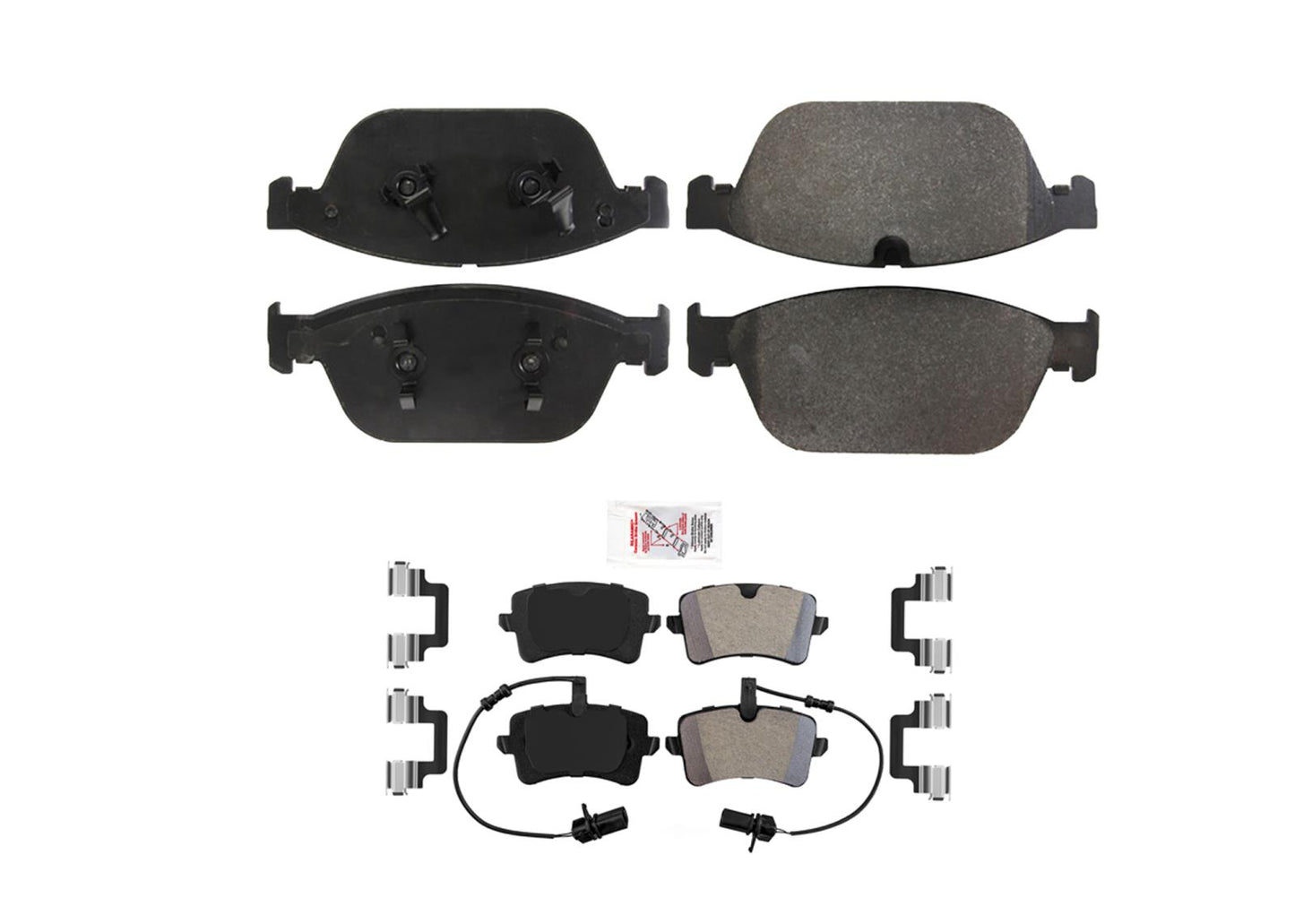 Front & Rear Coated Disc Brake Rotors & Pad for Audi A8 2011 2012 2013 2017 2018