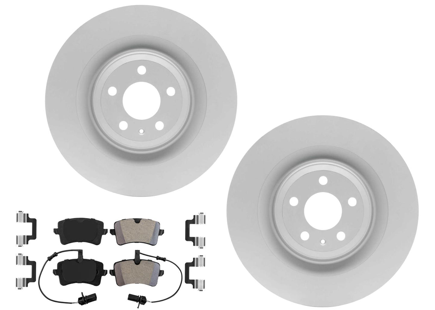 356MM Rear Coated Disc Brake Rotors & Pads for Audi A8 2011 2013 2015 2017 2018