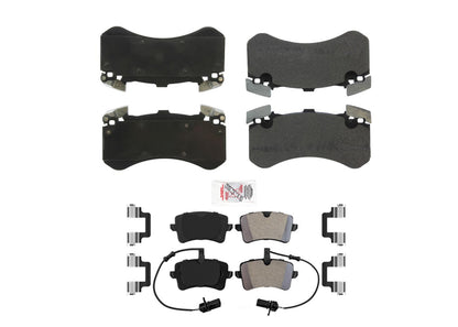 Front & Rear Coated Disc Brake Rotor & Pad for Audi S6 S7 S8 2013 2014 2016 2018