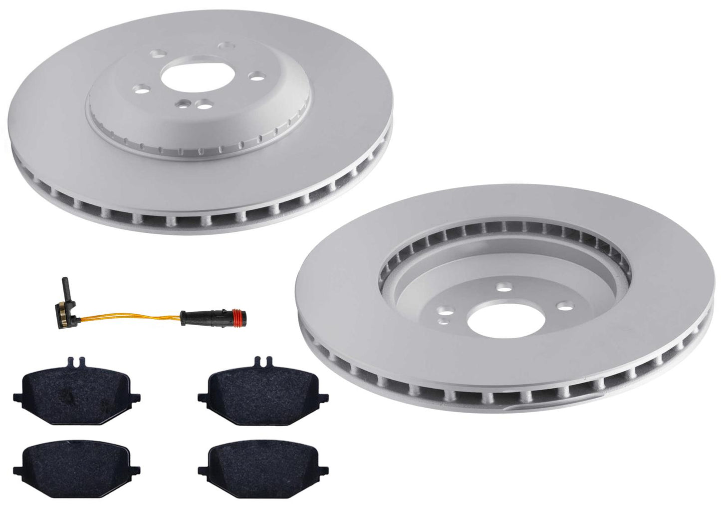 Rear Coated Disc Brake Rotor & Pad for Mercedes Benz GLS450 2019 2020 2021 2023