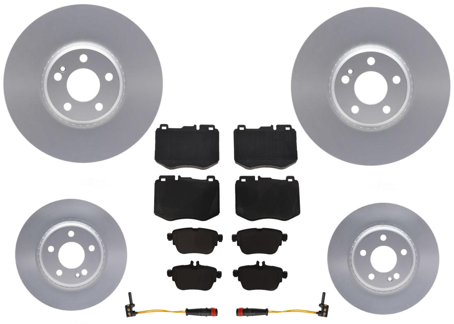 Disc Brake Rotors & Brake Pads For Mercedes Benz E350 Base Model 2020 2021 2023