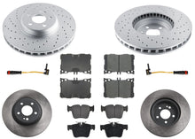 Coated Disc Brake Rotors & Pads for Mercedes Benz GLC43 AMG 2017 2018 2022 2023