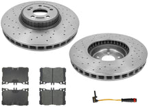 Coated Disc Brake Rotors & Pads for Mercedes Benz GLC43 AMG 2017 2018 2022 2023