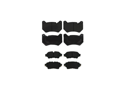 Front & Rear Coated Rotors & Brake Pads For Audi Q5 2018-2024 W/Brmbo Calipers