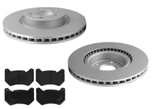 Front GEO Coated Rotors & EPS Brake Pads For Audi Q5 18-24 W/ Brmbo Calipers
