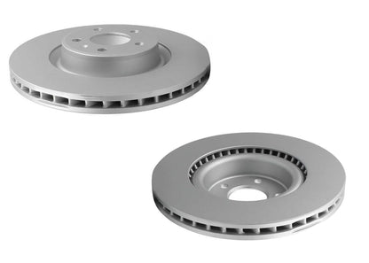 Front GEO Coated Rotors & EPS Brake Pads For Audi Q5 18-24 W/ Brmbo Calipers