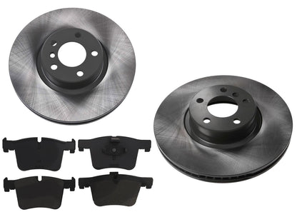 Upgraded Front GEO Coated Rotors & EPS Brake Pads For BMW X4 M40i 2016 2017 2018