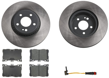 Coated Disc Brake Rotors & Pads for Mercedes Benz GLC43 AMG 2017 2018 2022 2023
