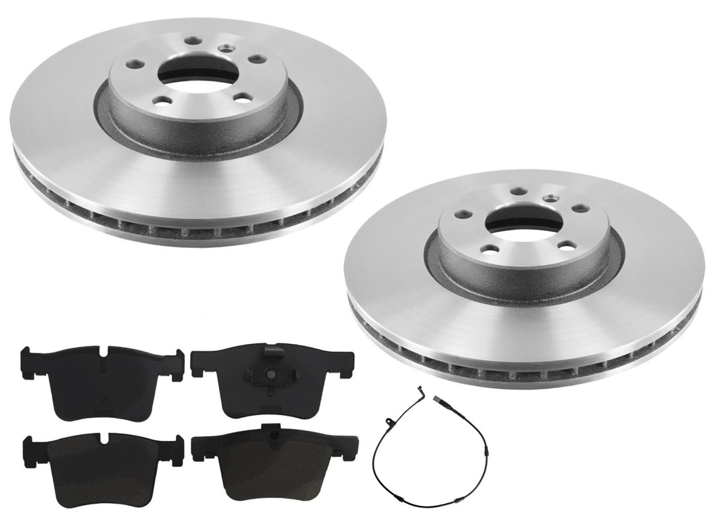 Front Carbon Coated Rotors & EPS Brake Pads For BMW X5 3.0L xDrive35i 2007-2018