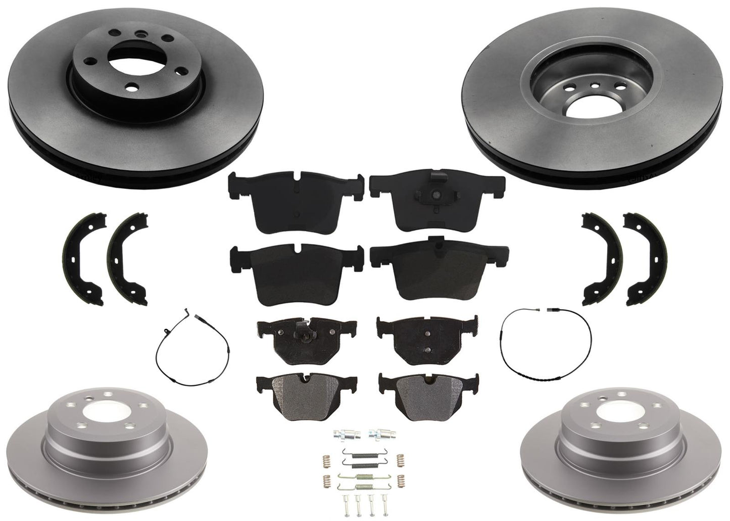 Front & Rear Rotors EPS Brake Pads & Shoes For BMW X5 3.0L xDrive35i 2007-2018