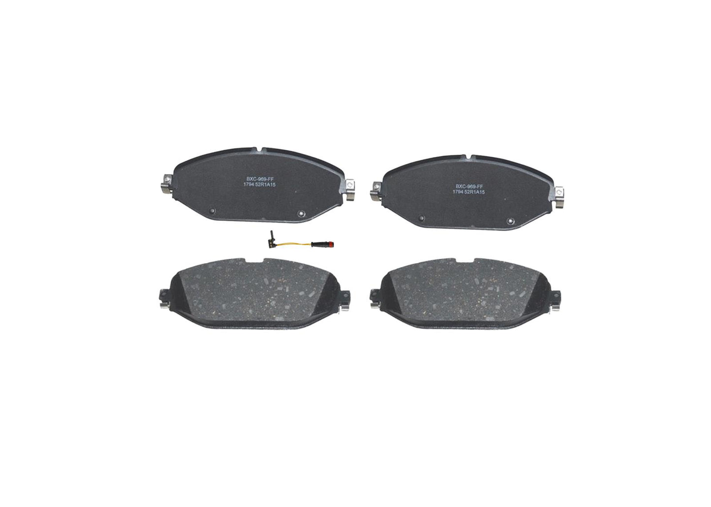 Front Carbon Coated Rotors & EPS Brake Pads For C300 2015-2023 W/ Sport Package