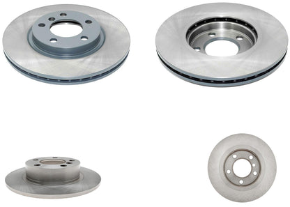 Front & Rear Coated Rotors & EPS Brake Pads For Cooper Countryman S 2011-2016
