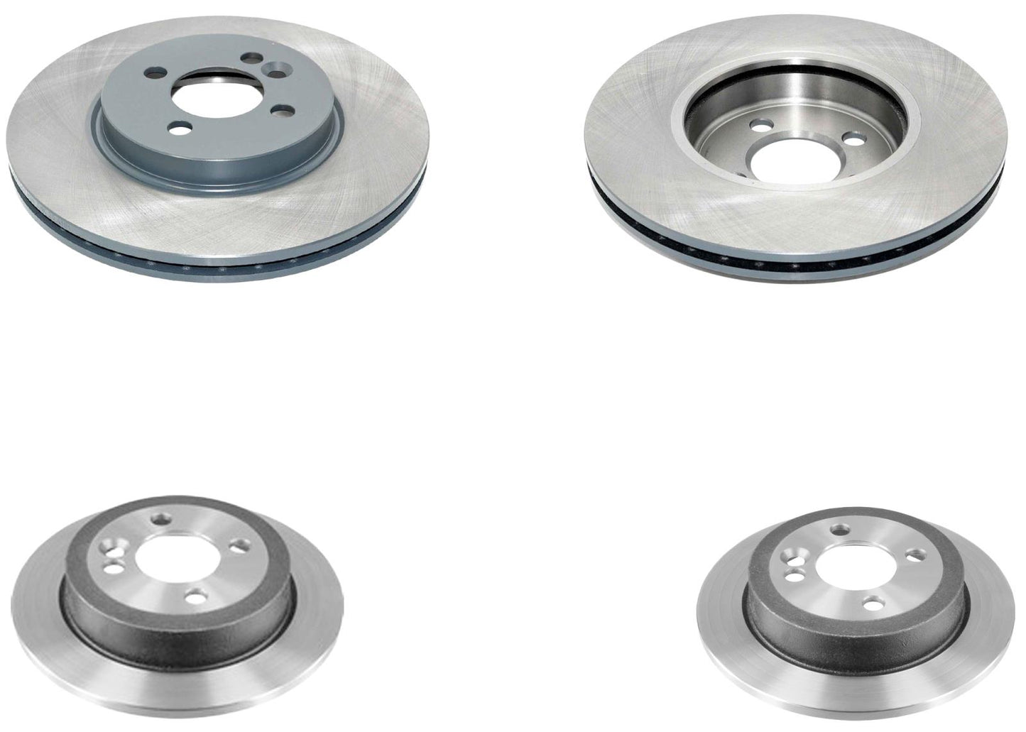 Front & Rear Coated Rotors & EPS Brake Pads For Mini Cooper S 2007 2008 2015