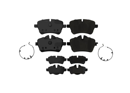 Front & Rear Coated Rotors & EPS Brake Pads For Mini Cooper S 2007 2008 2015