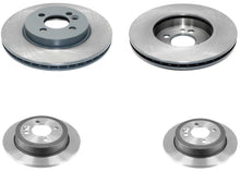 Front & Rear Coated Rotors & EPS Brake Pads For Mini Cooper Base 2007 2008 2015 - Photo 2
