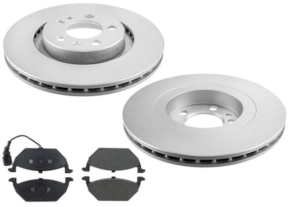 Front Coated Rotors & EPS Brake Pads For Volkswagen Beetle 1.9L 2.0L 2000-2010