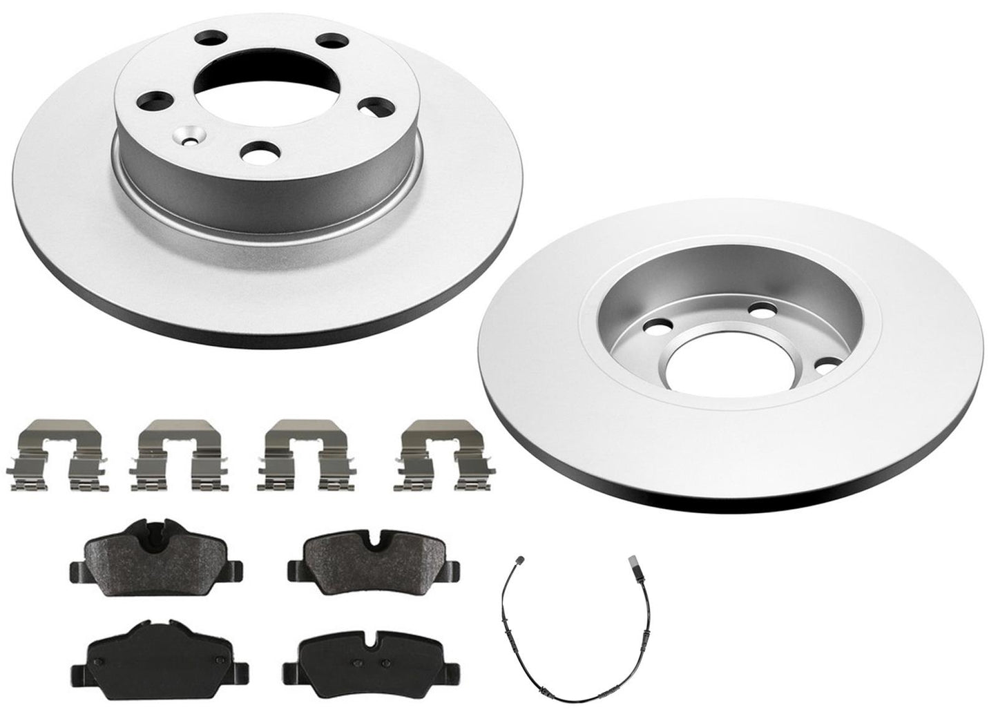 Rear Coated Rotors & EPS Brake Pads For Mini Cooper 2016 2017 2018 2019 2024