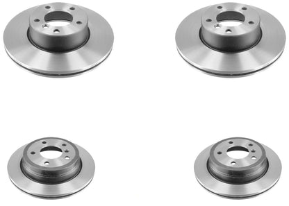 Front & Rear Carbon Rotors & EPS Brake Pads For BMW X1 xDrive28i 2012 2014 2015