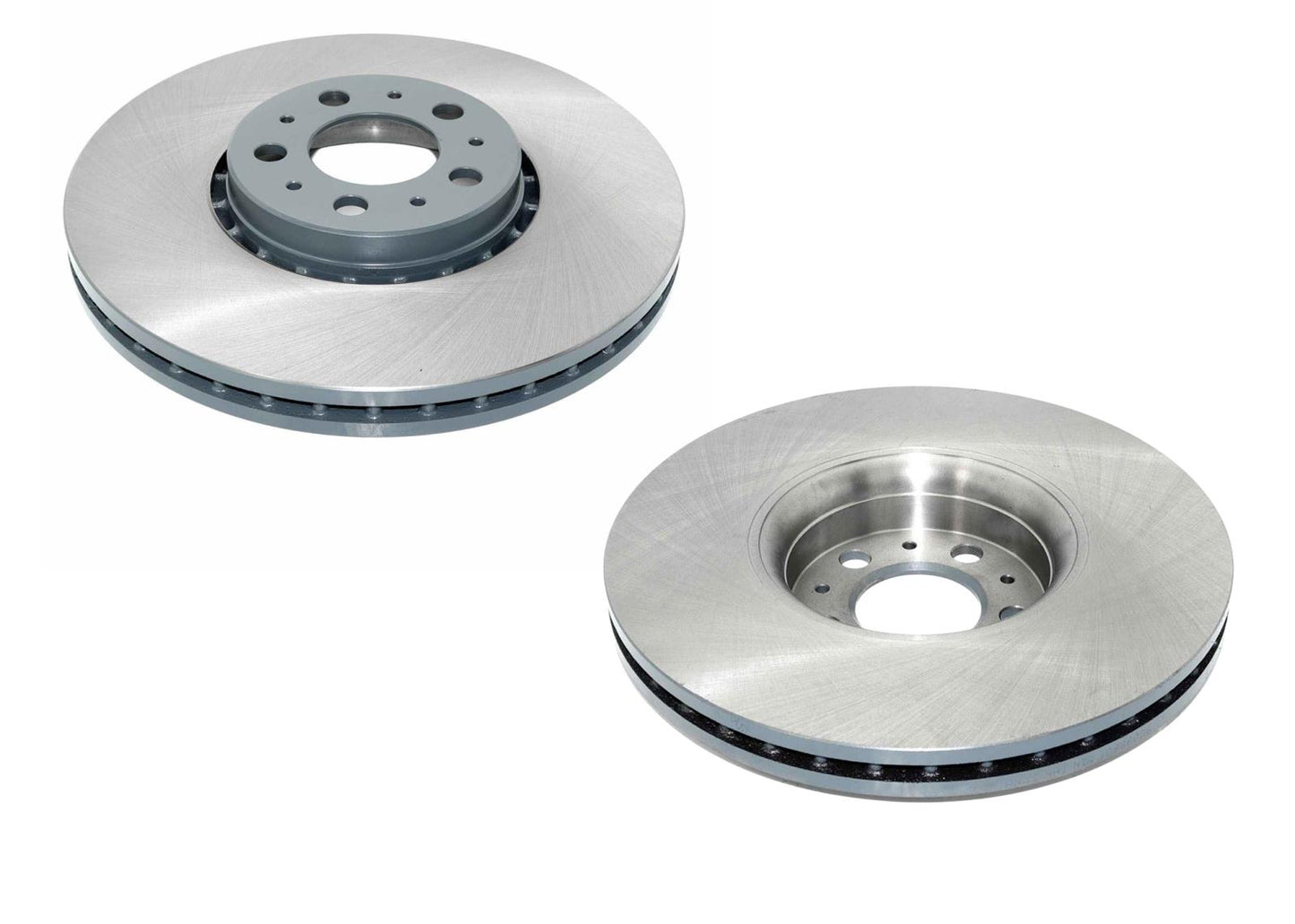 Front GEO Coated Rotors & EPS Brake Pads For Volvo XC90 2003 2010 2014 328MM