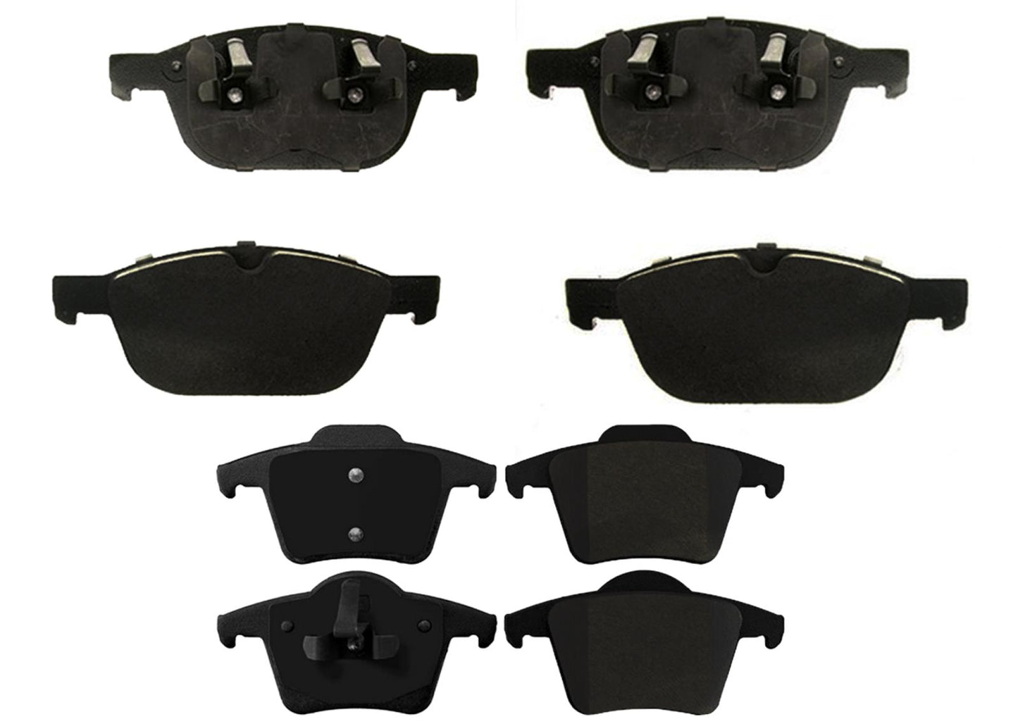 Front Rotor Front & Rear EPS R90 Certified Brake Pads For XC90 03-14 W/ 328MM