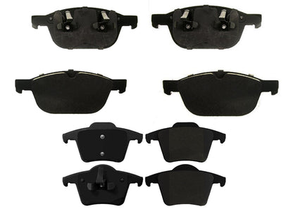 Front Rotor Front & Rear EPS R90 Certified Brake Pads For XC90 03-14 W/ 328MM