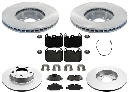Front & Rear Rotors & EPS Brake Pads For Cooper John Cooper Works 2015-2019
