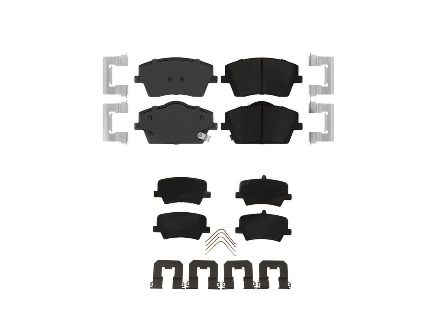 Front & Rear Coated Rotors & EPS Brake Pads For XC40 2019 2023 2024 322MM 302MM