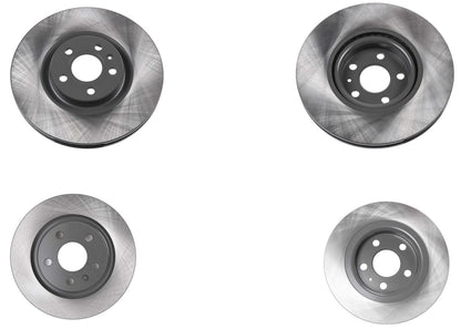 Front & Rear Coated Rotors & EPS Brake Pads For XC40 2019 2023 2024 322MM 280MM