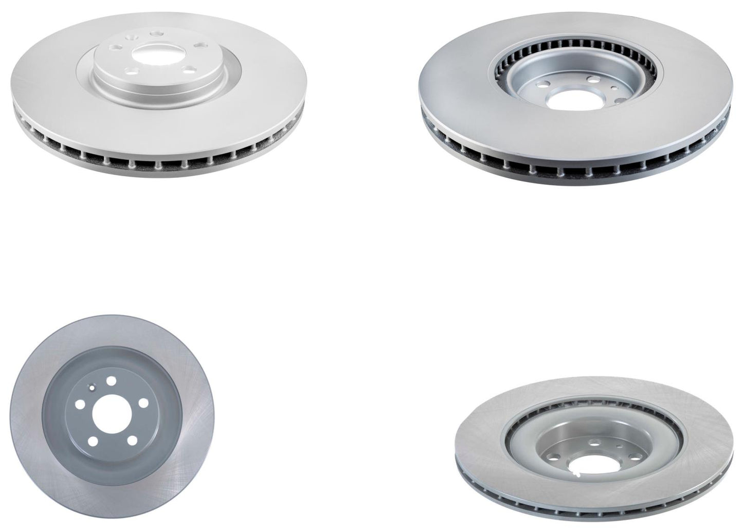 345MM Front & 340MM Rear Coated Rotors & EPS Brake Pads For XC40 Recharge 21-24