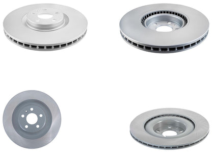 345MM Front & 340MM Rear Coated Rotors & EPS Brake Pads For XC40 Recharge 21-24