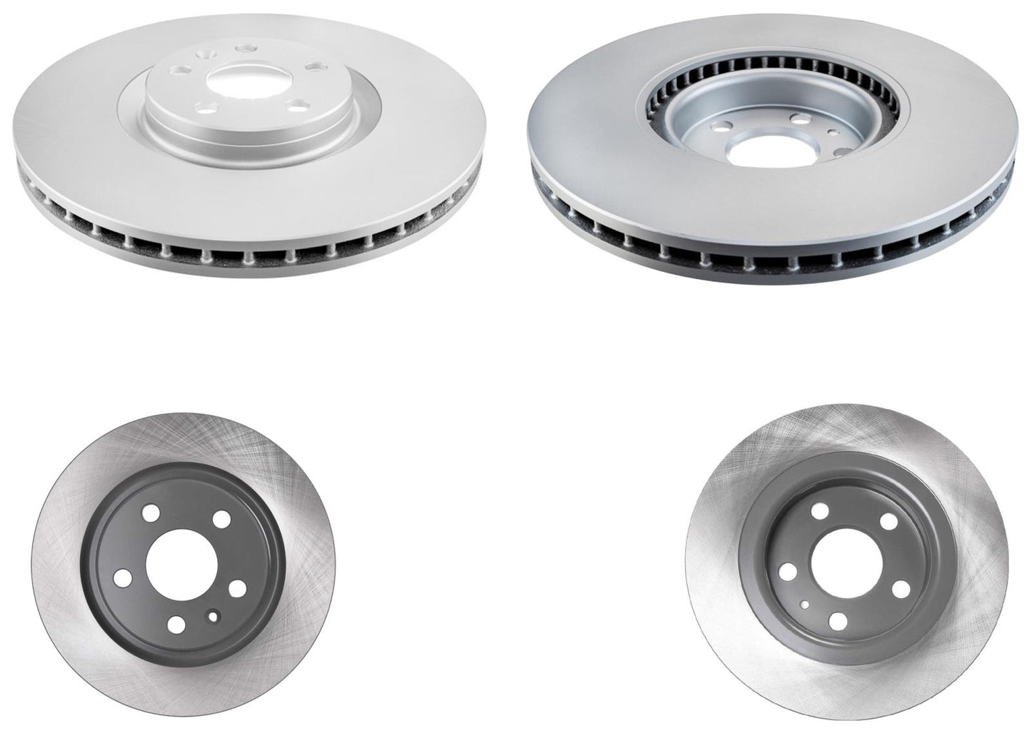 345MM Front & 280MM Rear Coated Rotors & EPS Brake Pads For XC40 2019 2023 2024